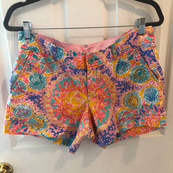 Lilly Pulitzer Rare Print Written in the Sun Callahan Short Sz 8 - Picture 2 of 11